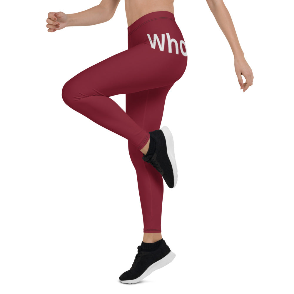 Whoo Wop Leggings burgundy