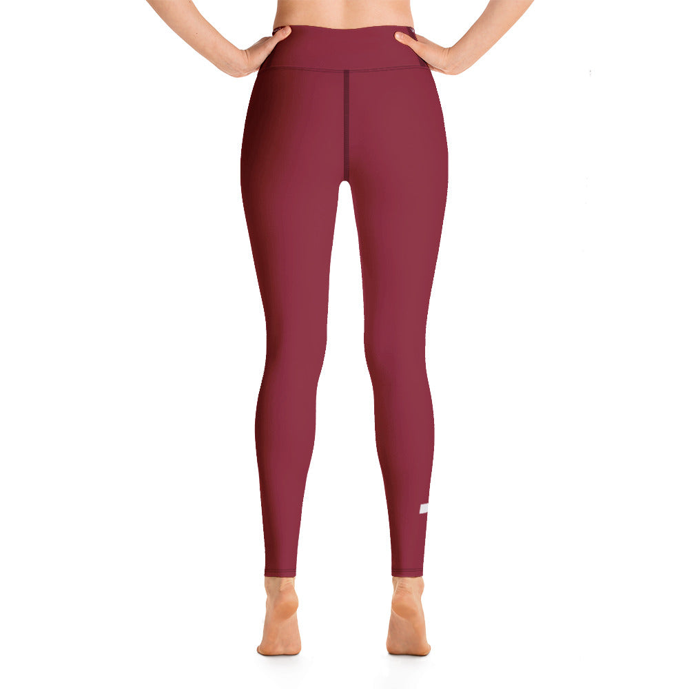 Whoo Wop Yoga Leggings burgundy